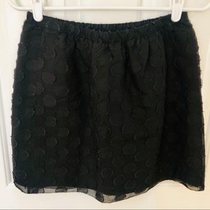 J. Crew Black Polka Dot Skirt | Size 2